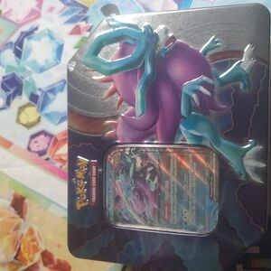 Pokemon Trading Card Tin with Suicune Design
